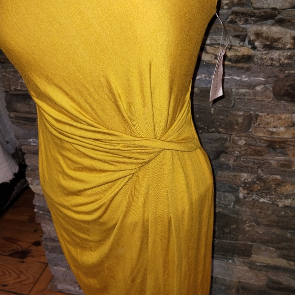 Philosophy NWT Mustard Yellow Dress Sleeveless Lined - Picture 2 of 10